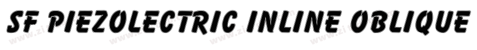 SF Piezolectric Inline Oblique字体转换